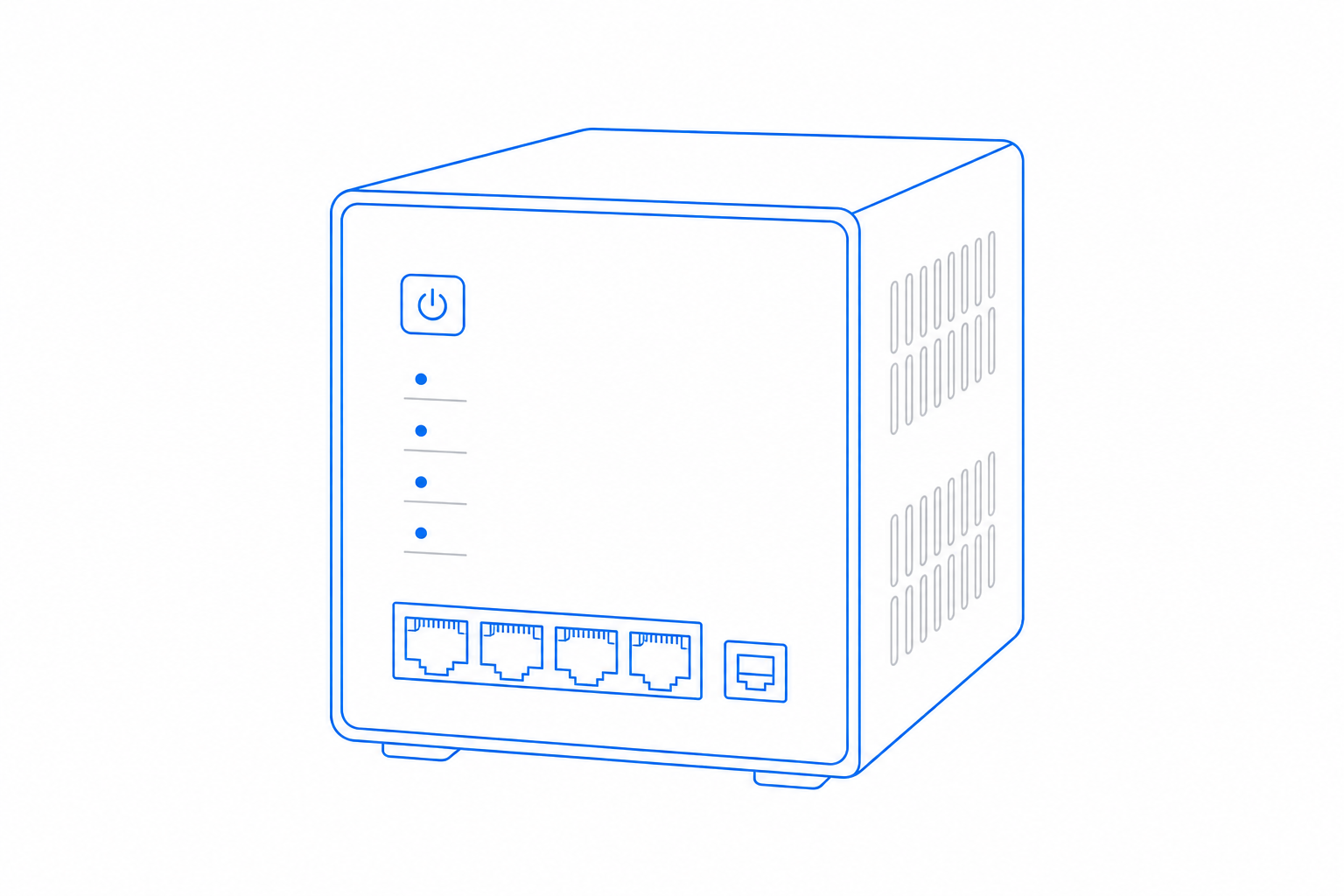 Edge PBX Appliance product illustration for the CloudIP communications & ucaas hardware catalog.